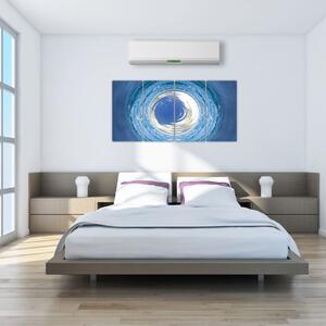 Moderný obraz - modrá abstrakcie (Obraz 160x80cm)