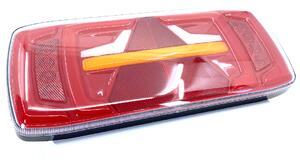 KAMAR Zadné svetlo LED NeoN 12/24V dynamická smerovka, trojuholník, 6 funkcií Strana: Ľavá strana [L1918]