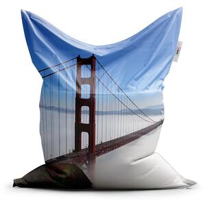 Sablio Sedací vak Golden Gate v hmle - 150x100 cm