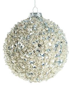 Závesná vianočná dekorácia CHRISTMAS 537 zlatá / strieborná (4 ks)