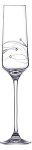 Diamante Spiral Swarovski poháre na sekt 190 ml