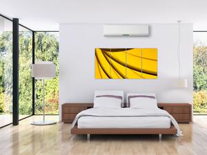 Žltá abstrakcie (Obraz 160x80cm)