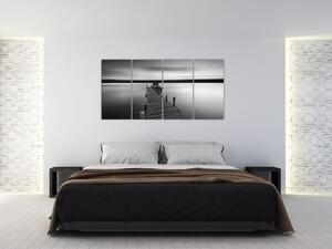 Čiernobiely obraz (Obraz 160x80cm)