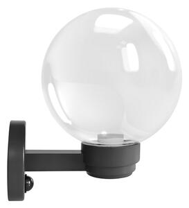 Brilagi - Vonkajšie nástenné svietidlo so senzorom HARBOR 1xE27/40W/230V IP33 antracitové/priehľadné