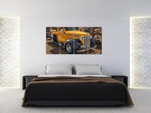 Obraz žltého auta (Obraz 160x80cm)