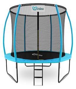 INLEA ULTIMATE Jump Trampolína 250 cm s vnútornou ochrannou sieťou - svetlomodrá