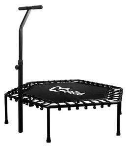 INLEA FITNESS Trampolína 130 cm s madlom - čierna