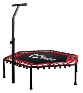 INLEA FITNESS Trampolína 130 cm s madlom - červená
