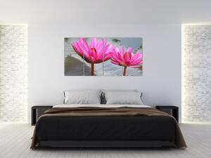 Obraz dvoch kvetov (Obraz 160x80cm)