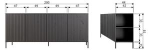 GRAVURE PINE 200 komoda
