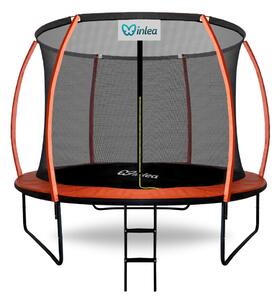 INLEA ULTIMATE Jump Trampolína 250 cm s vnútornou ochrannou sieťou - oranžová