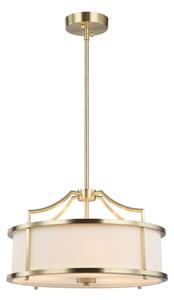 Open Design OR80889 - Luster na tyči STANZA 3xE27/15W/230V pr. 42 cm mosadz/biela