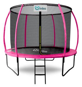 INLEA ULTIMATE Jump Trampolína 250 cm s vnútornou ochrannou sieťou - ružová