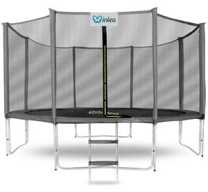 INLEA PREMIUM Jump Trampolína 366 cm s vonkajšou ochrannou sieťou - sivá