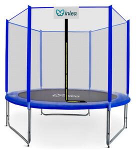 INLEA PREMIUM Jump Trampolína 180 cm s vonkajšou ochrannou sieťou - svetlomodrá