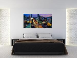 Obraz mesta v pohybe (Obraz 160x80cm)