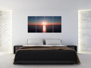 Obraz zapadajúceho slnka (Obraz 160x80cm)