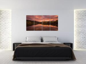 Obraz s jazerom na stenu (Obraz 160x80cm)