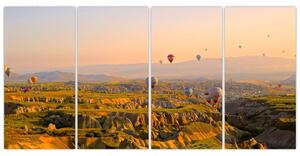 Obraz - letiaci balóny (Obraz 160x80cm)