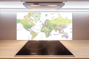 Dekoračný panel sklo Mapa sveta pksh-82821483
