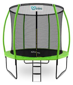 INLEA ULTIMATE Jump Trampolína 250 cm s vnútornou ochrannou sieťou - svetlozelená