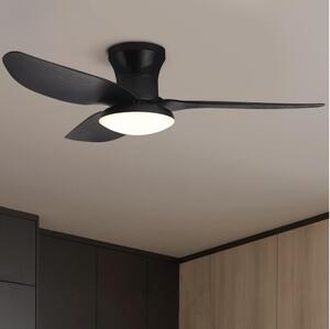 Brilagi - LED Stmievateľný stropný ventilátor LED/30W/230V 3000-6500K čierna + DO