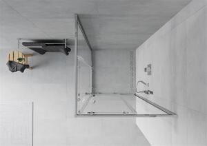 Mexen RIO - Štvorcový sprchovací kút 80x80 cm, priehľadná-chróm, 860-080-080-01-00