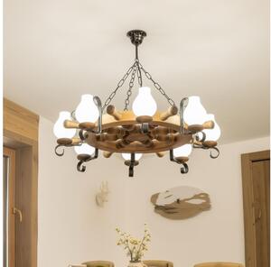 Brilagi - Luster na reťazi TIMONA 8xE14/40W/230V pr. 70 cm buk