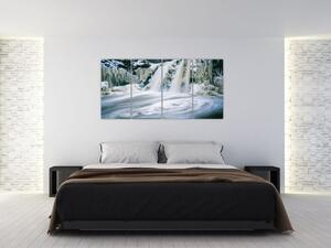 Obraz na stenu so zimnou tematikou (Obraz 160x80cm)