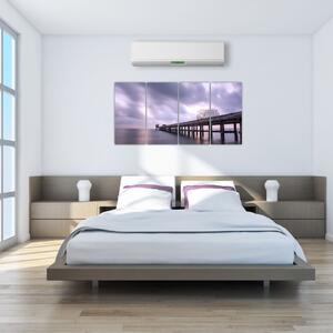 Obraz na stenu s mólom na mori (Obraz 160x80cm)
