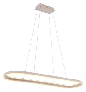 LED luster na lanku CASHMERE LED/80W/230V 30x100 cm béžový
