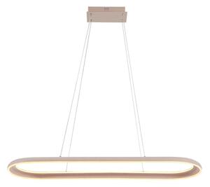 LED luster na lanku CASHMERE LED/80W/230V 30x100 cm béžový