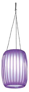 V tvare lampiónu – solárna LED lampa Lilja fialová