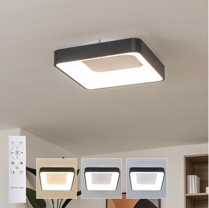 Brilagi - LED stmievateľné stropné svietidlo FALCON II LED/80W/230V 40x40 cm čierne + diaľkové ovládanie