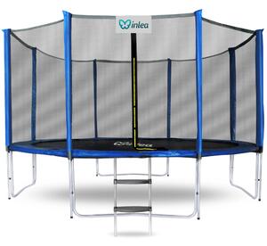 INLEA PREMIUM Jump Trampolína 366 cm s vonkajšou ochrannou sieťou - modrá