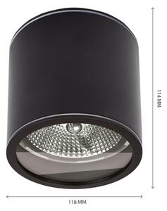 Kúpeľňové bodové svietidlo CHLOE AR111 1xGU10/15W/230V IP44 okrúhly čierna