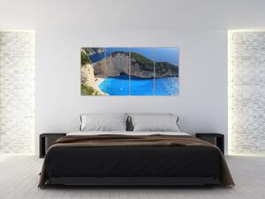 Obraz morské zátoky - Zakynthos (Obraz 160x80cm)