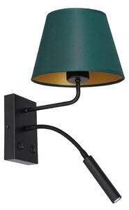 Nástenná lampa ARDEN 1xE27/60W+1xG9/8W/230V zelená/zlatá