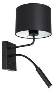 Nástenná lampa ARDEN 1xE27/60W+1xG9/8W/230V čierna/biela