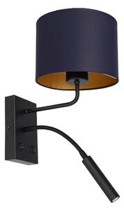 Nástenná lampa ARDEN 1xE27/60W+1xG9/8W/230V modrá