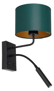 Nástenná lampa ARDEN 1xE27/60W+1xG9/8W/230V zelená/zlatá