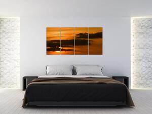 Západ slnka - moderné obrazy (Obraz 160x80cm)