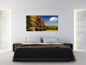 Jesenná krajina, obraz (Obraz 160x80cm)