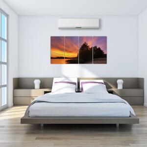 Farebný západ slnka - obraz (Obraz 160x80cm)