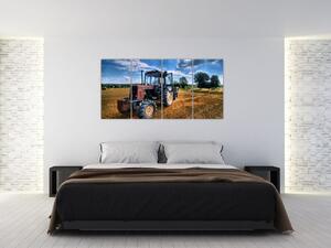 Obraz traktora v poli (Obraz 160x80cm)