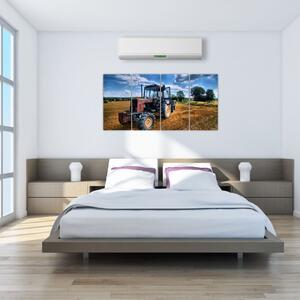 Obraz traktora v poli (Obraz 160x80cm)
