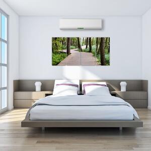 Cesta v lese - obraz (Obraz 160x80cm)