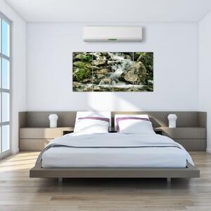 Horský vodopád - obraz (Obraz 160x80cm)