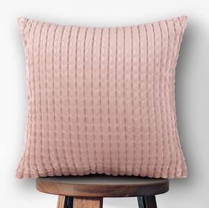 Biante Dekoračná obliečka na vankúš Minky kocky MKK-003 Púdrovo ružová 30 x 50 cm