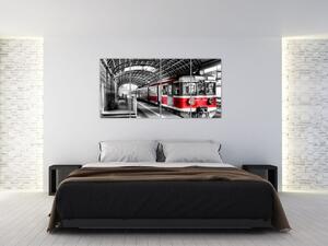 Vlaková stanica - moderný obraz (Obraz 160x80cm)